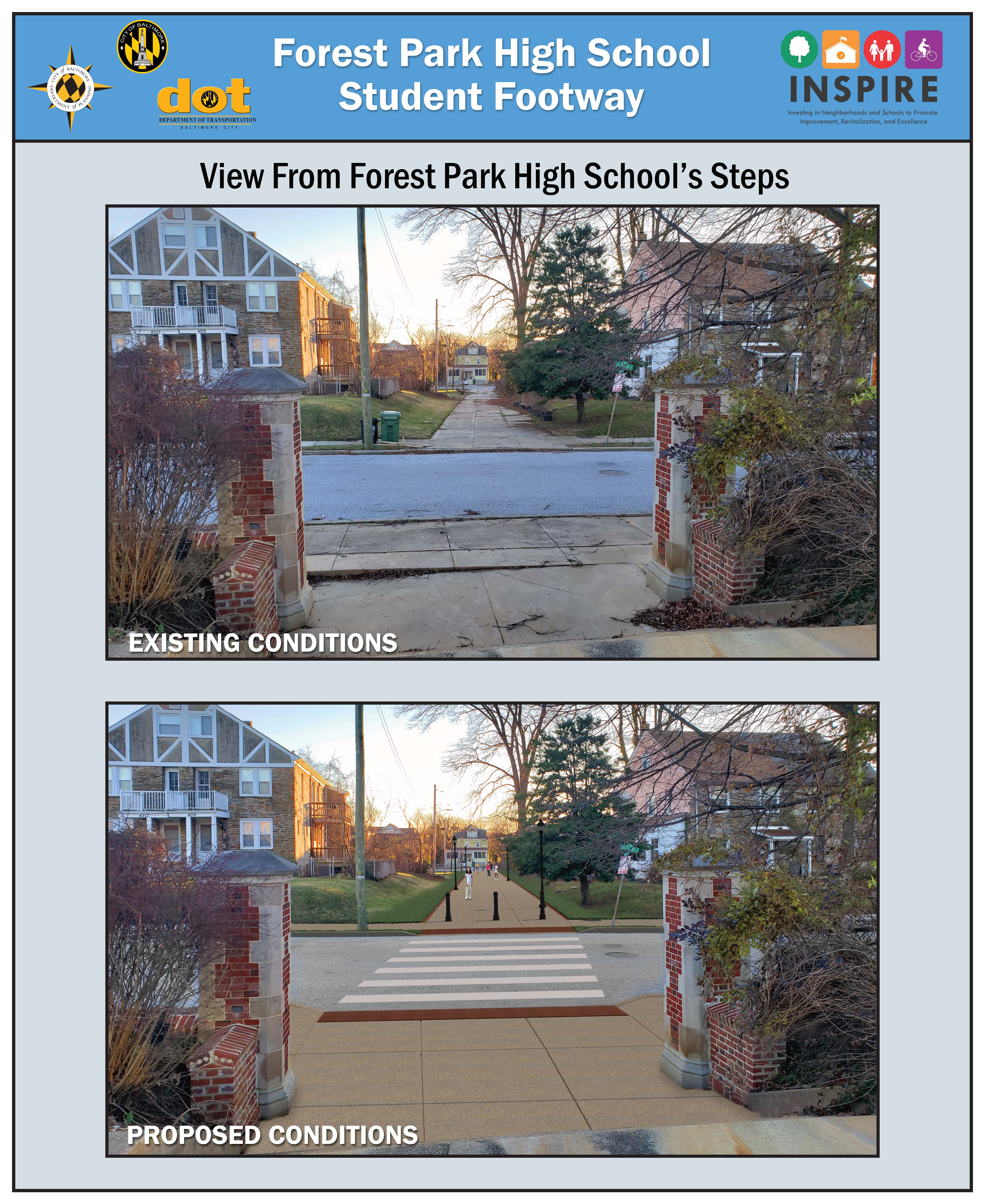 Forest Park - Fordney Lane at School steps